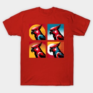 Pop Red Lory Art - Cool Birds T-Shirt